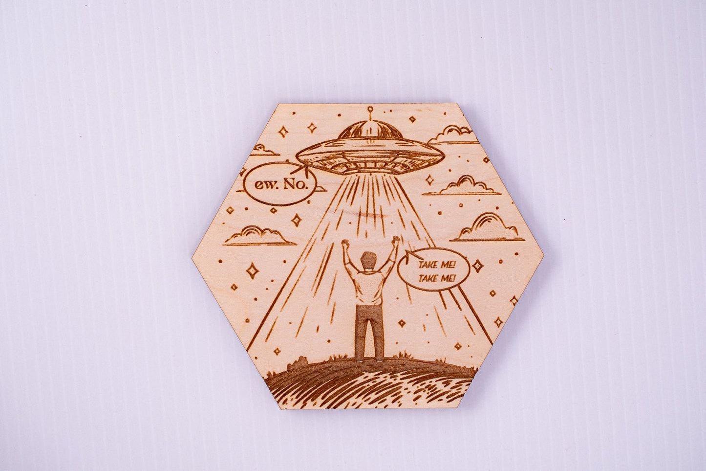 Beam me up Coaster - PRW Made - Coaster