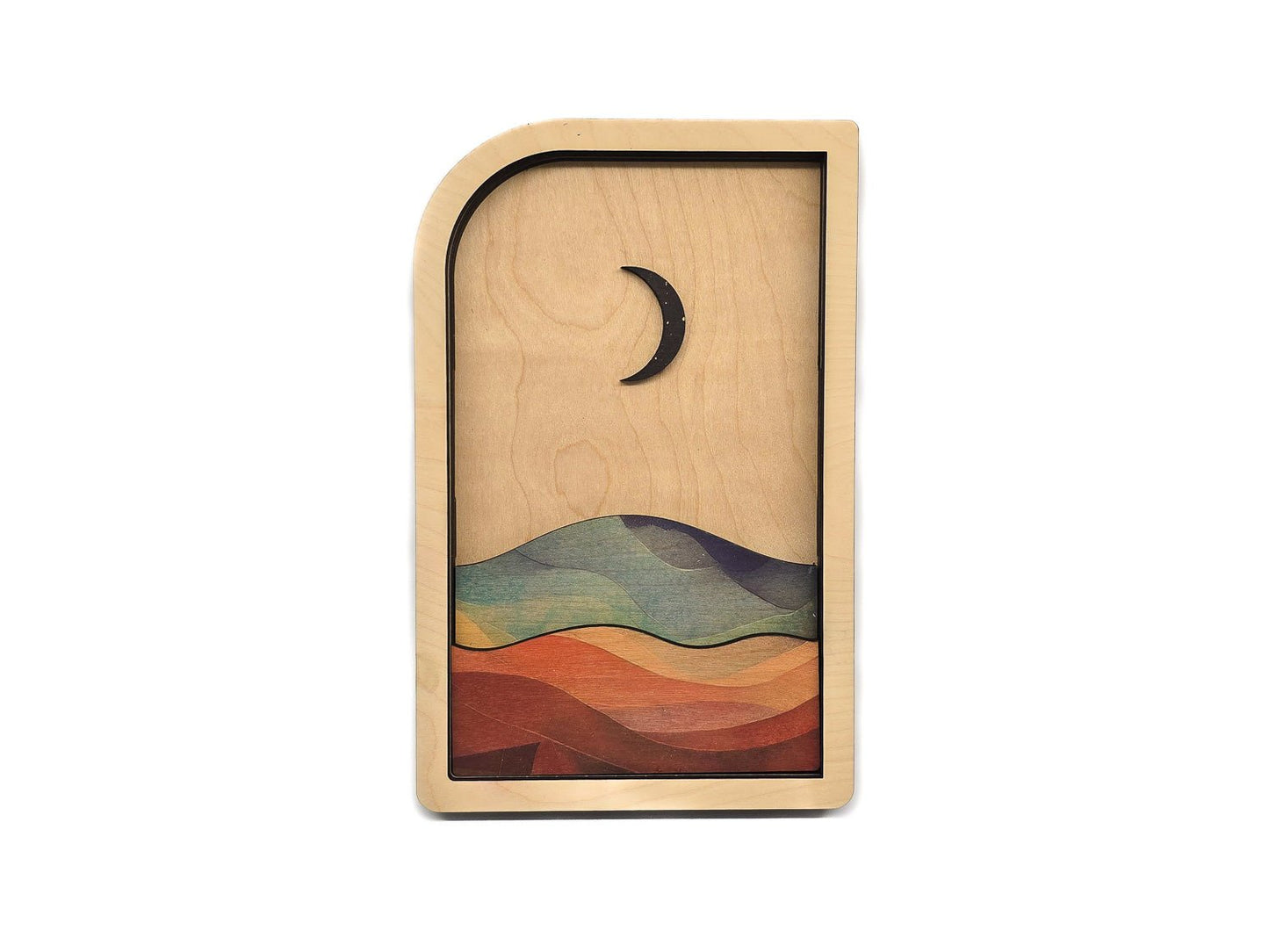 Sun and Moon Wall Art | Handmade Wooden Celestial Decor - PRW Made - Wall Art