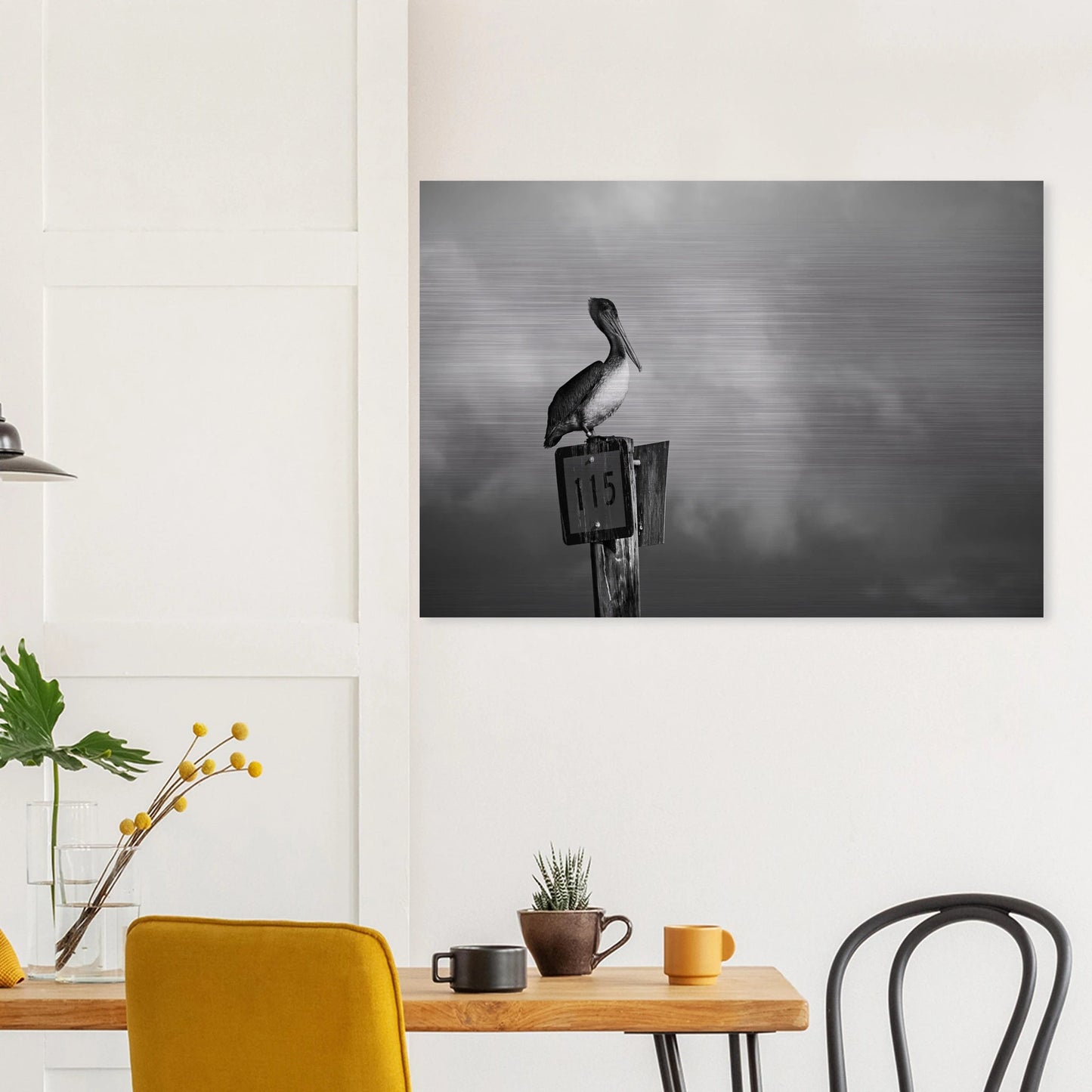 Guardian | Black & White Aluminum Print - PRW Made - Wall Art