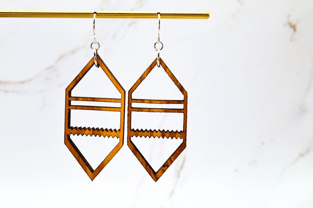Hexagonal Earrings - PRW Made - Jewelry