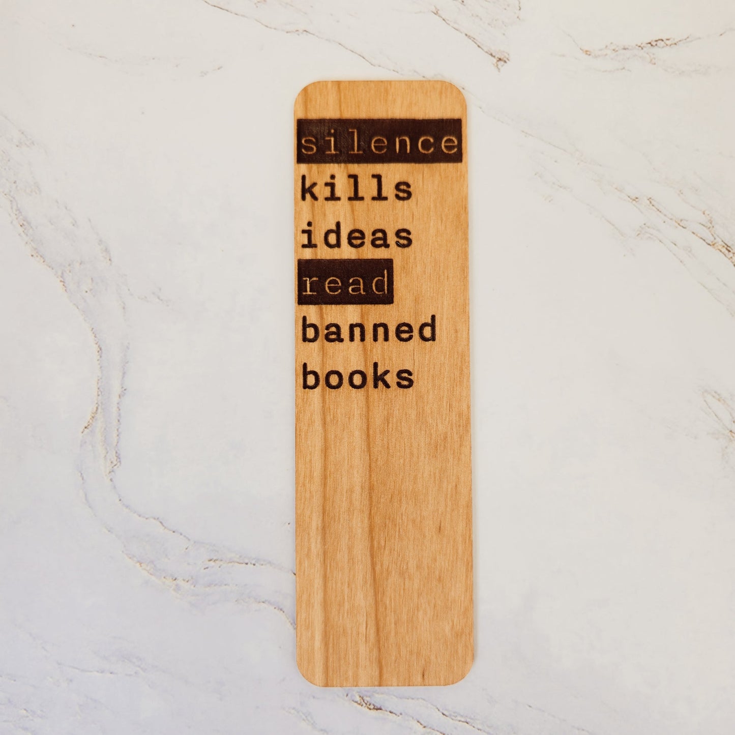 Wooden bookmark - Reading is good for you - PRW Made - Bookmark