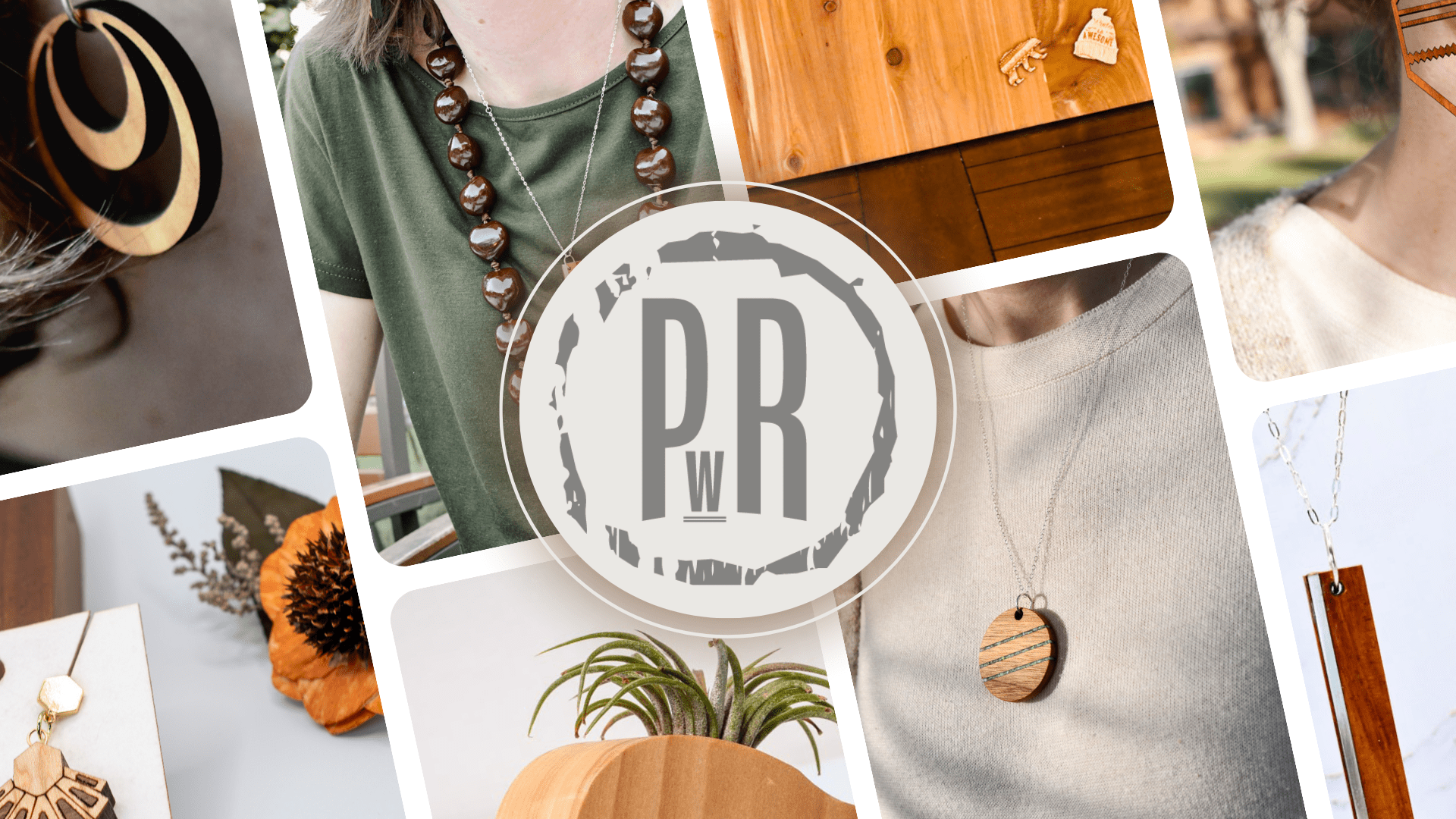 Most popular handcrafted wood jewelry and accessories from PRWMade including earrings necklaces and bookmarks