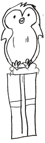 Original kid's drawing that becomes a real wooden bookmark through PRWMade's counter display program