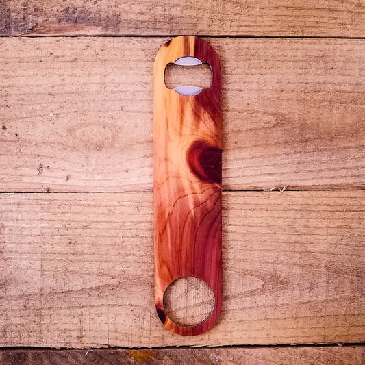 Wooden Bottle Opener | Handmade Speed Opener for Beer Lovers (full size)