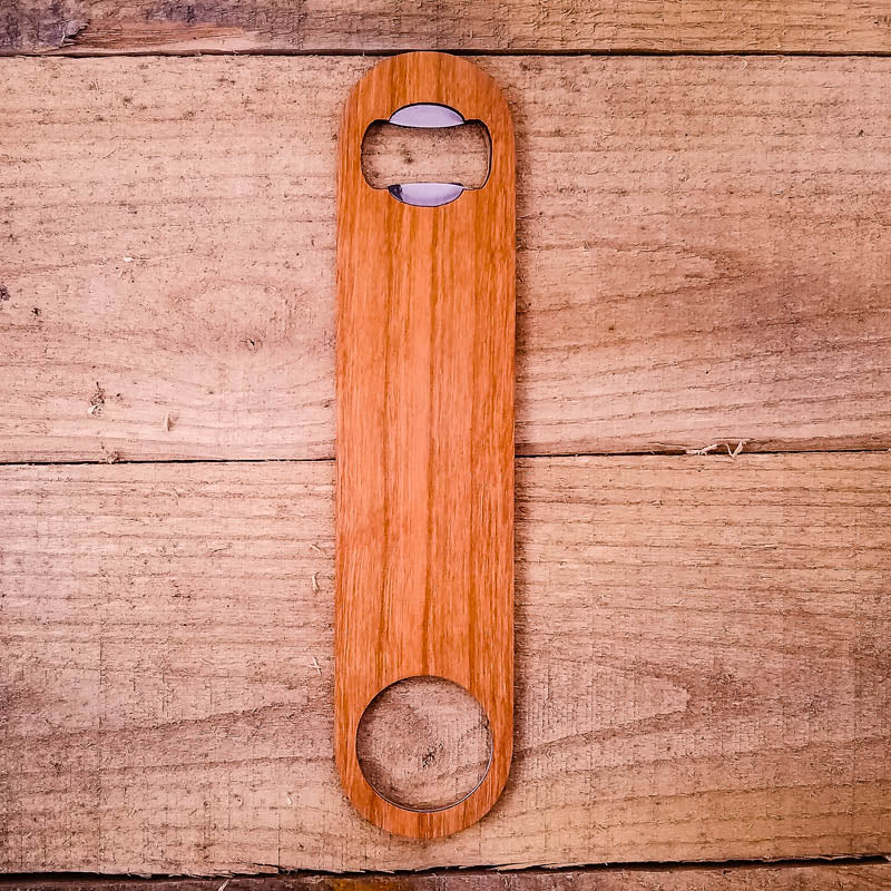 Wooden Bottle Opener | Handmade Speed Opener for Beer Lovers (full size)