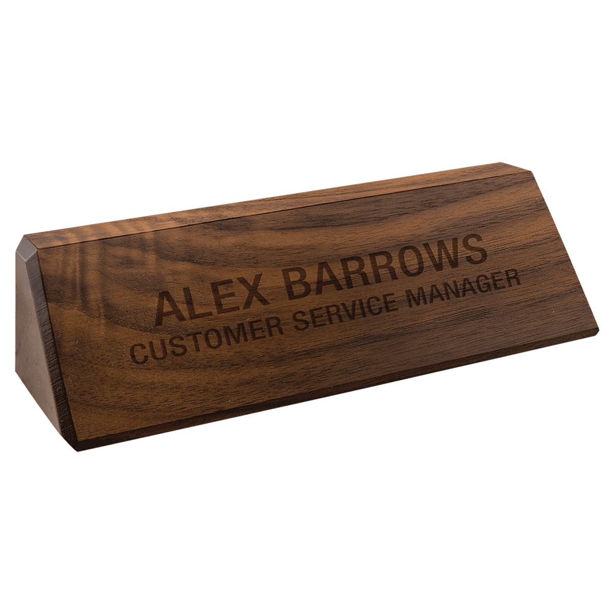 8 1/2" Genuine Walnut Desk Wedge