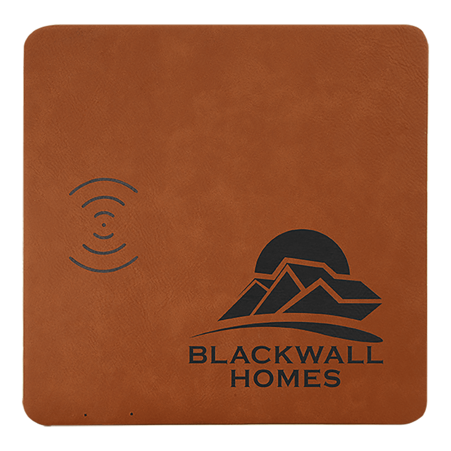 8" x 8" Laserable Leatherette Phone Charging Mat