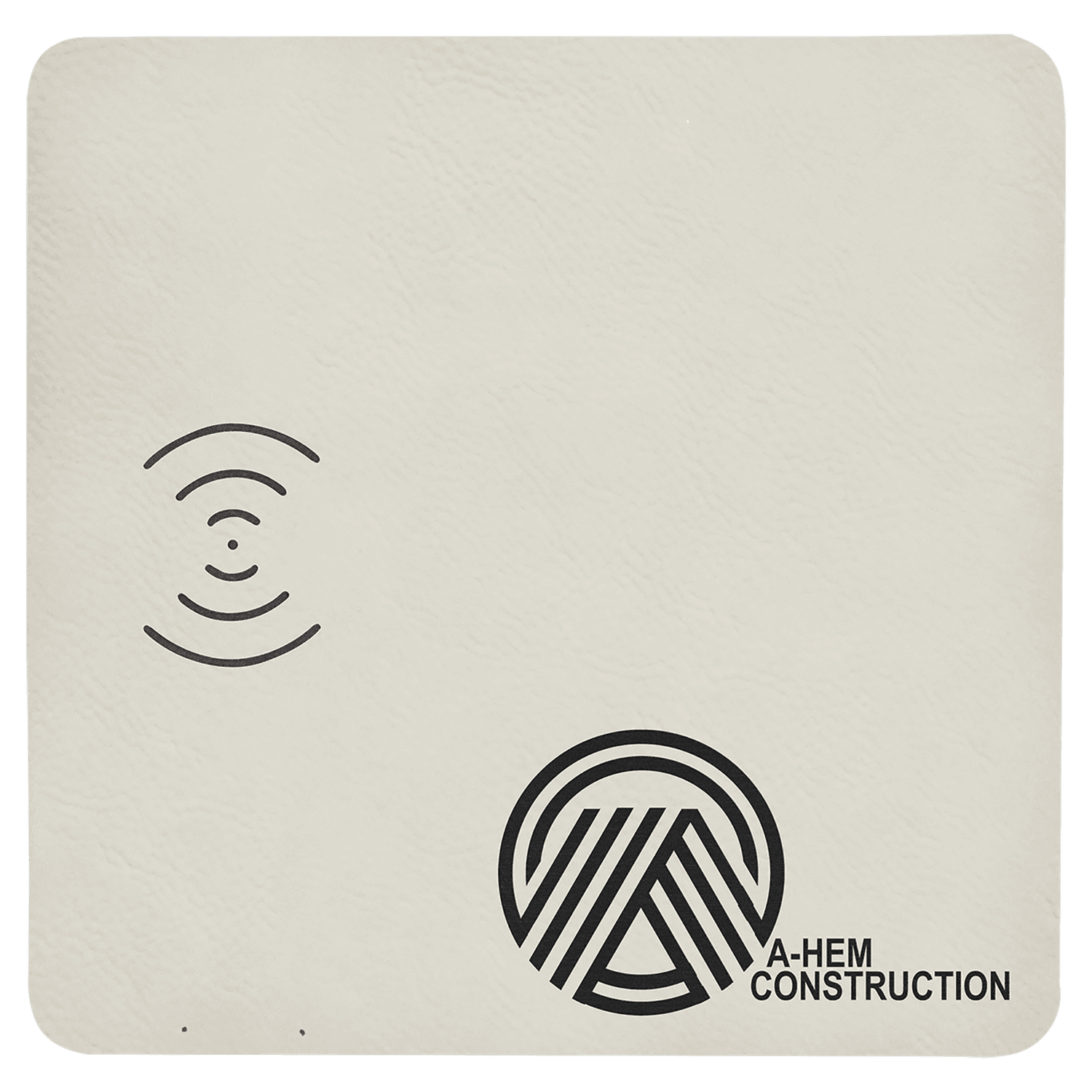 8" x 8" Laserable Leatherette Phone Charging Mat