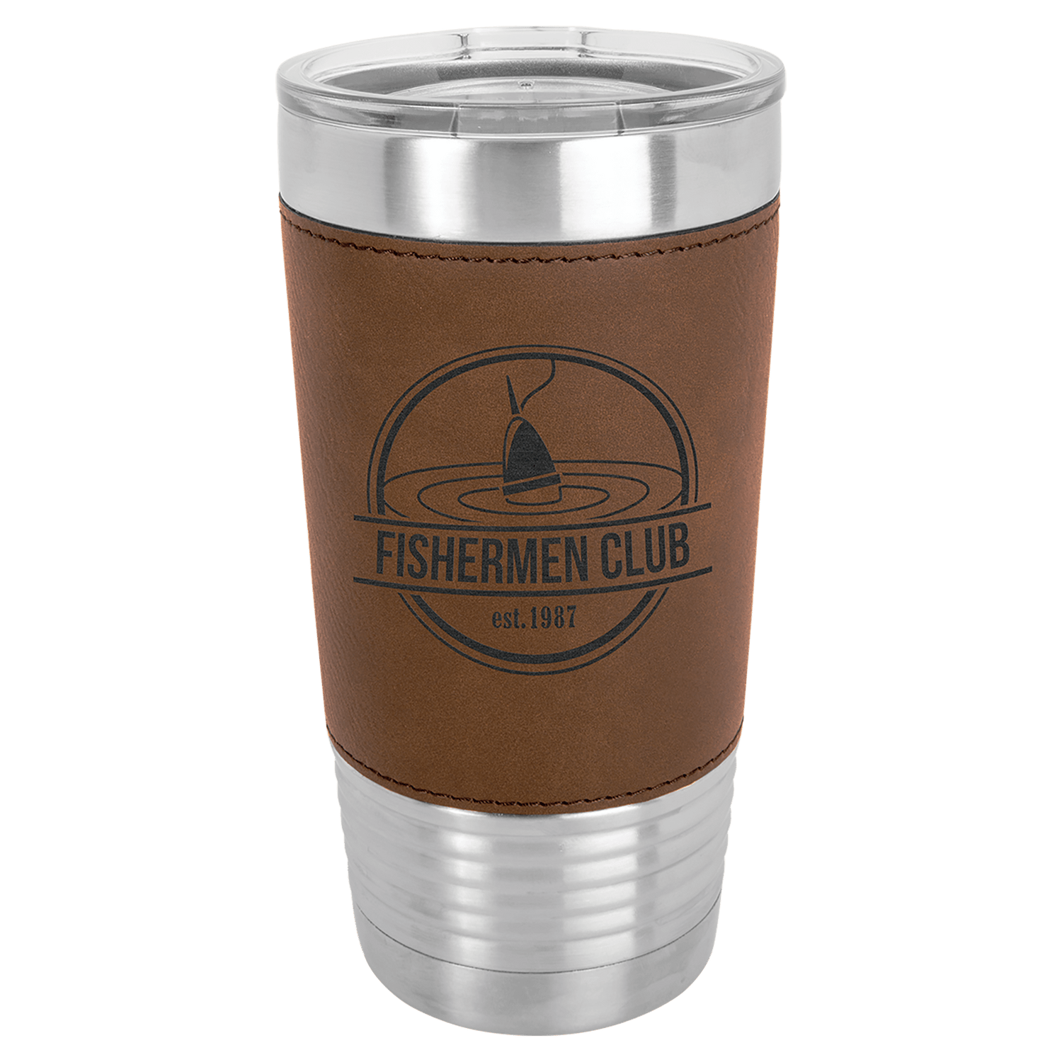 Polar Camel 20 oz. Leatherette Grip Tumbler with Standard Lid