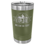 Polar Camel Olive Green 16 oz. Pint with Slider Lid