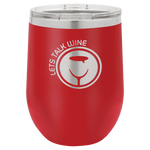 Polar Camel 12 oz. Red Stemless Wine Tumbler with Standard Lid