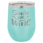Polar Camel 12 oz. Teal Stemless Wine Tumbler with Standard Lid