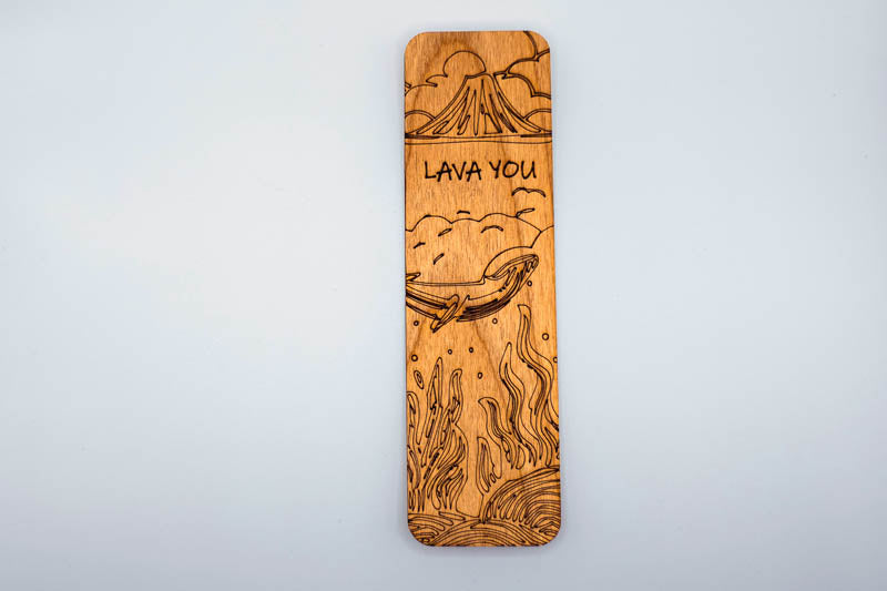 Lava you bookmark, handmade by PRWMade