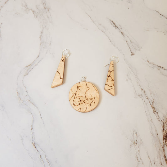 Custom Star - Chart Olivewood Necklace - PRW Made - Necklaces