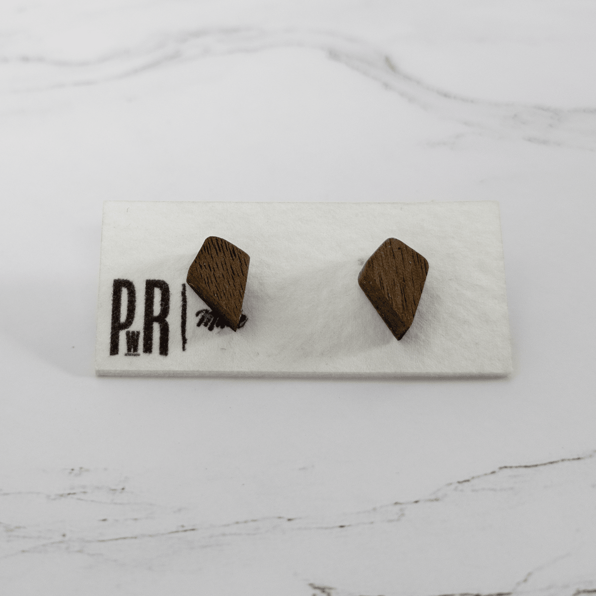 Fire Wood Stud Earrings - PRWMade - Earrings