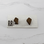 Fire Wood Stud Earrings - PRWMade - Earrings