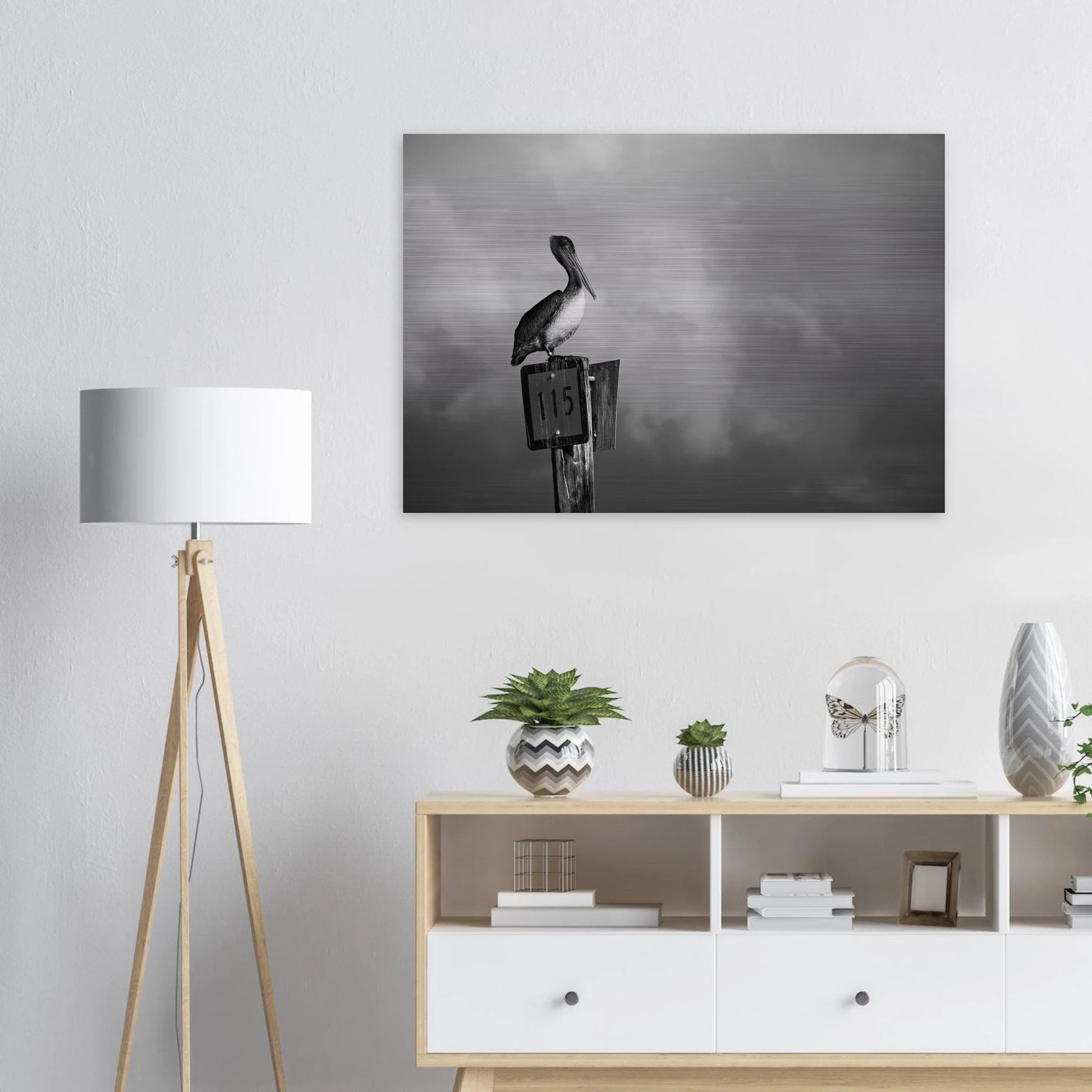 Guardian | Black & White Aluminum Print - PRW Made - Wall Art