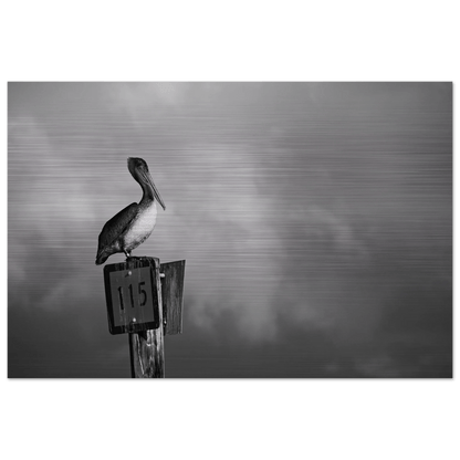 Guardian | Black & White Aluminum Print - PRW Made - Wall Art