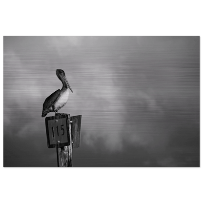 Guardian | Black & White Aluminum Print - PRW Made - Wall Art