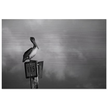 Guardian | Black & White Aluminum Print - PRW Made - Wall Art