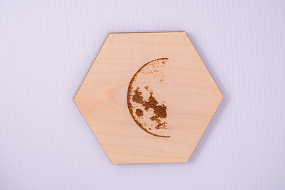Moon Phase Coaster - PRW Made - Coaster
