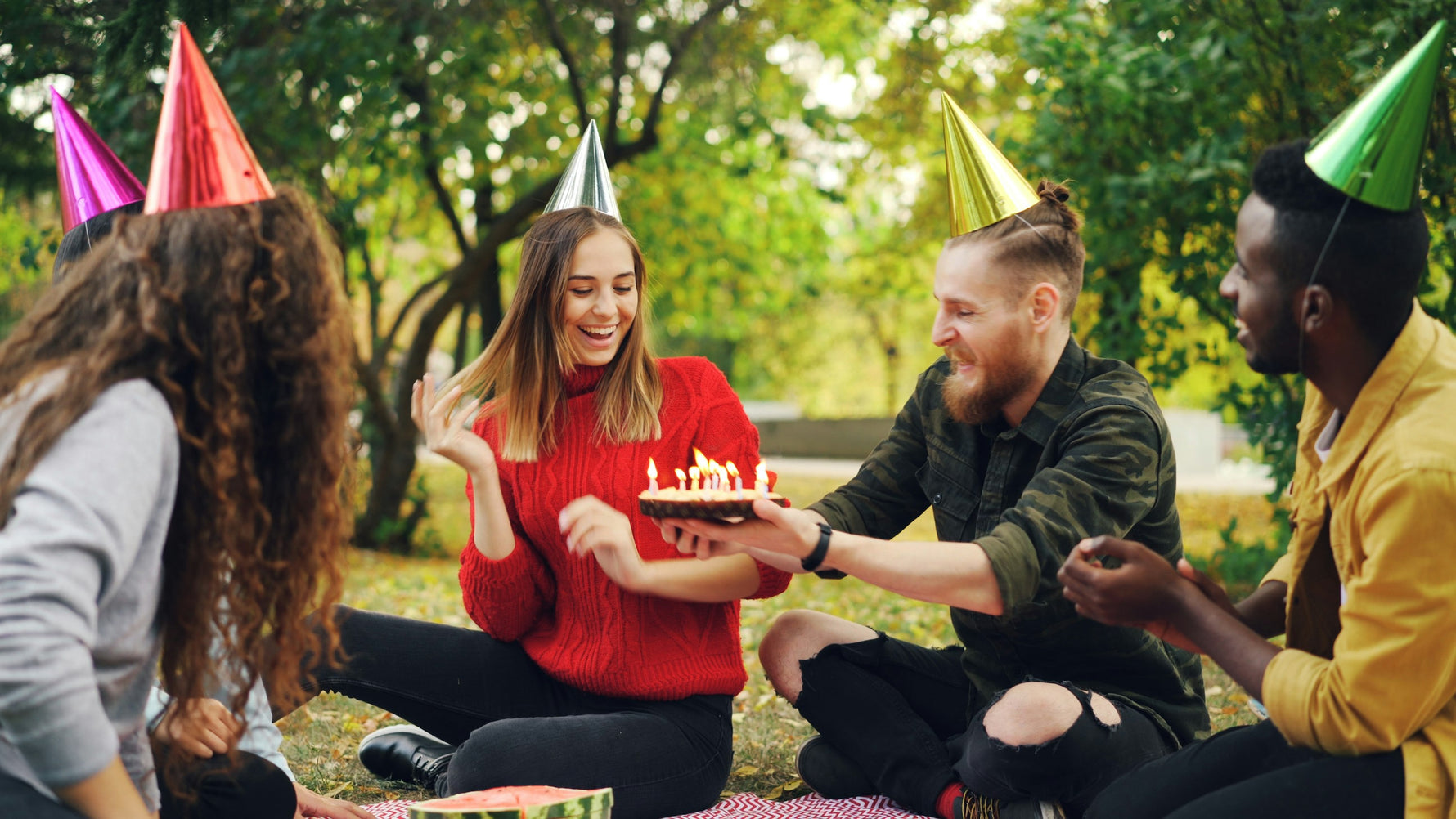 PRWMade Live placeholder - friends birthday celebration in park