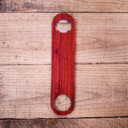 Wooden Bottle Opener | Handmade Speed Opener for Beer Lovers (full size) - PRW Made - Home