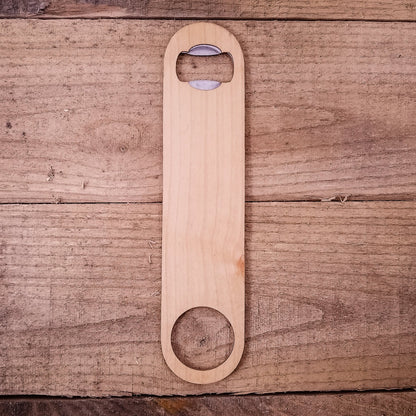 Wooden Bottle Opener | Handmade Speed Opener for Beer Lovers (full size) - PRW Made - Home