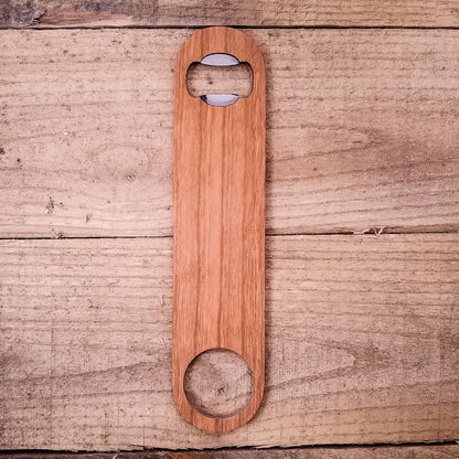Wooden Bottle Opener | Handmade Speed Opener for Beer Lovers (full size) - PRW Made - Home