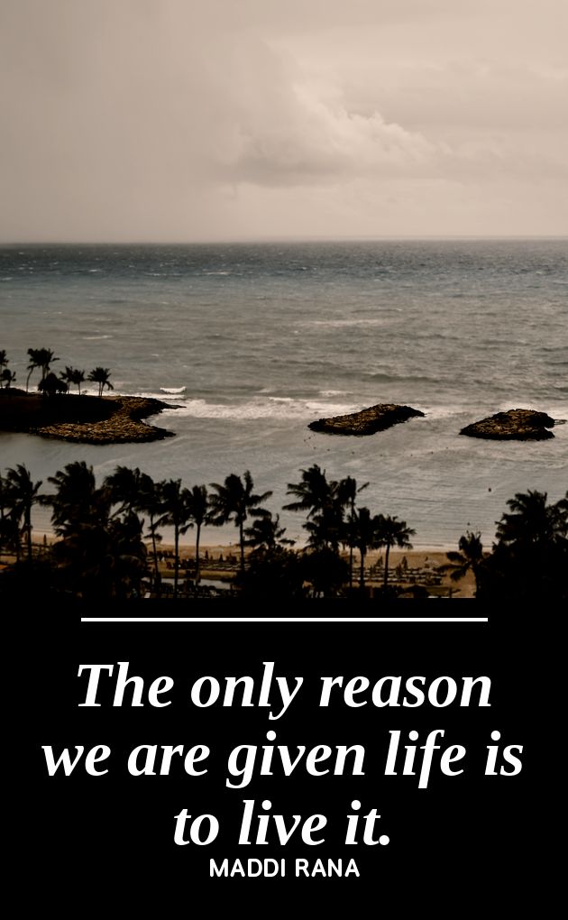 UV printed metal bookmark artwork, stormy beach seascape photograph, paired with the Maddi Rana quote The Only Reason, by PRWMade