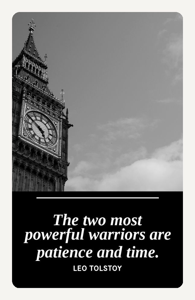 Metal bookmark, Patience and Time by Tolstoy, Big Ben clock tower photograph