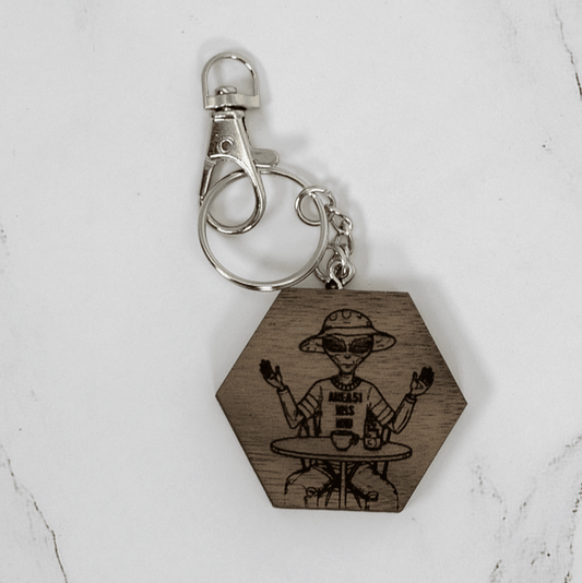 Wood Keychain | Area 51 - PRW Made - Keychains
