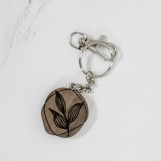 Wood Keychain | Small Organic - PRW Made - Keychains
