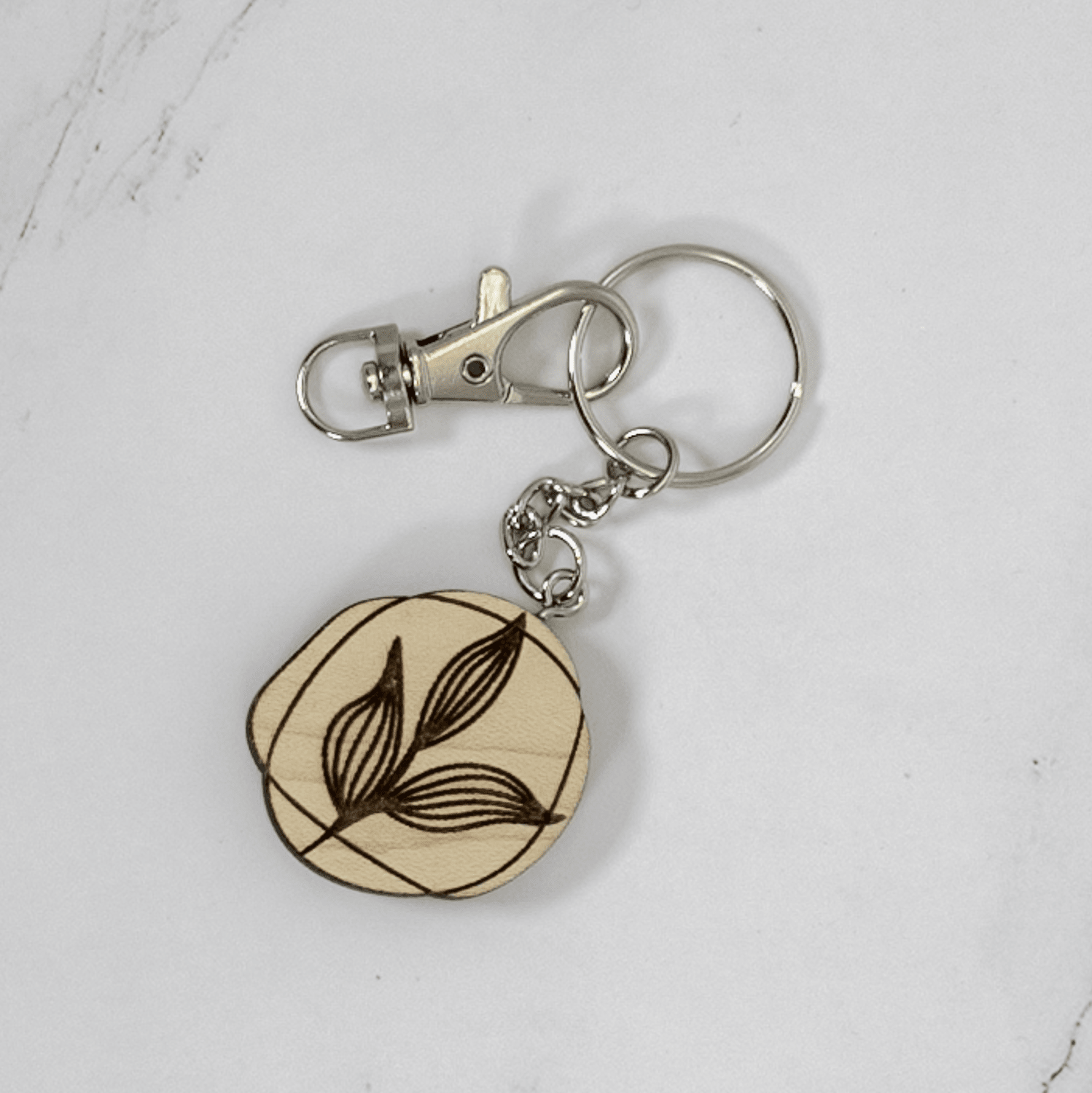 Wood Keychain | Small Organic - PRW Made - Keychains