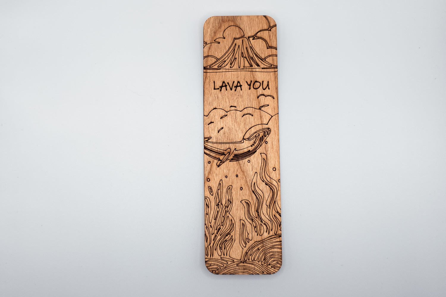 Wooden Bookmark | Lava You - Outline - PRW Made - Bookmarks