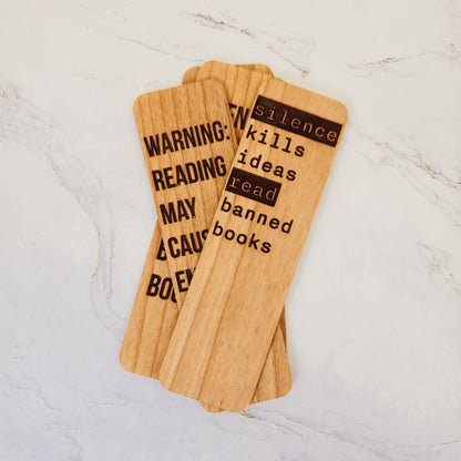 Wooden bookmark - Reading is good for you - PRW Made - Bookmark