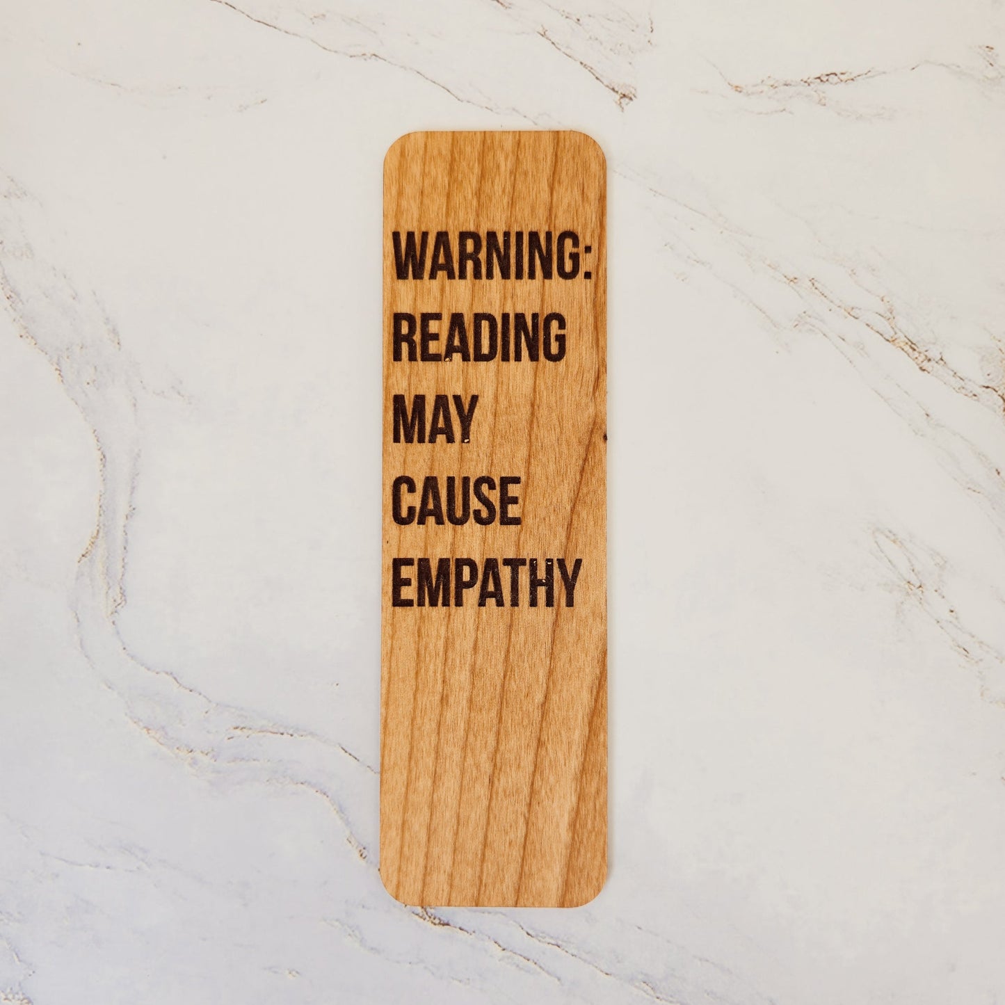 Wooden bookmark - Reading is good for you - PRW Made - Bookmark