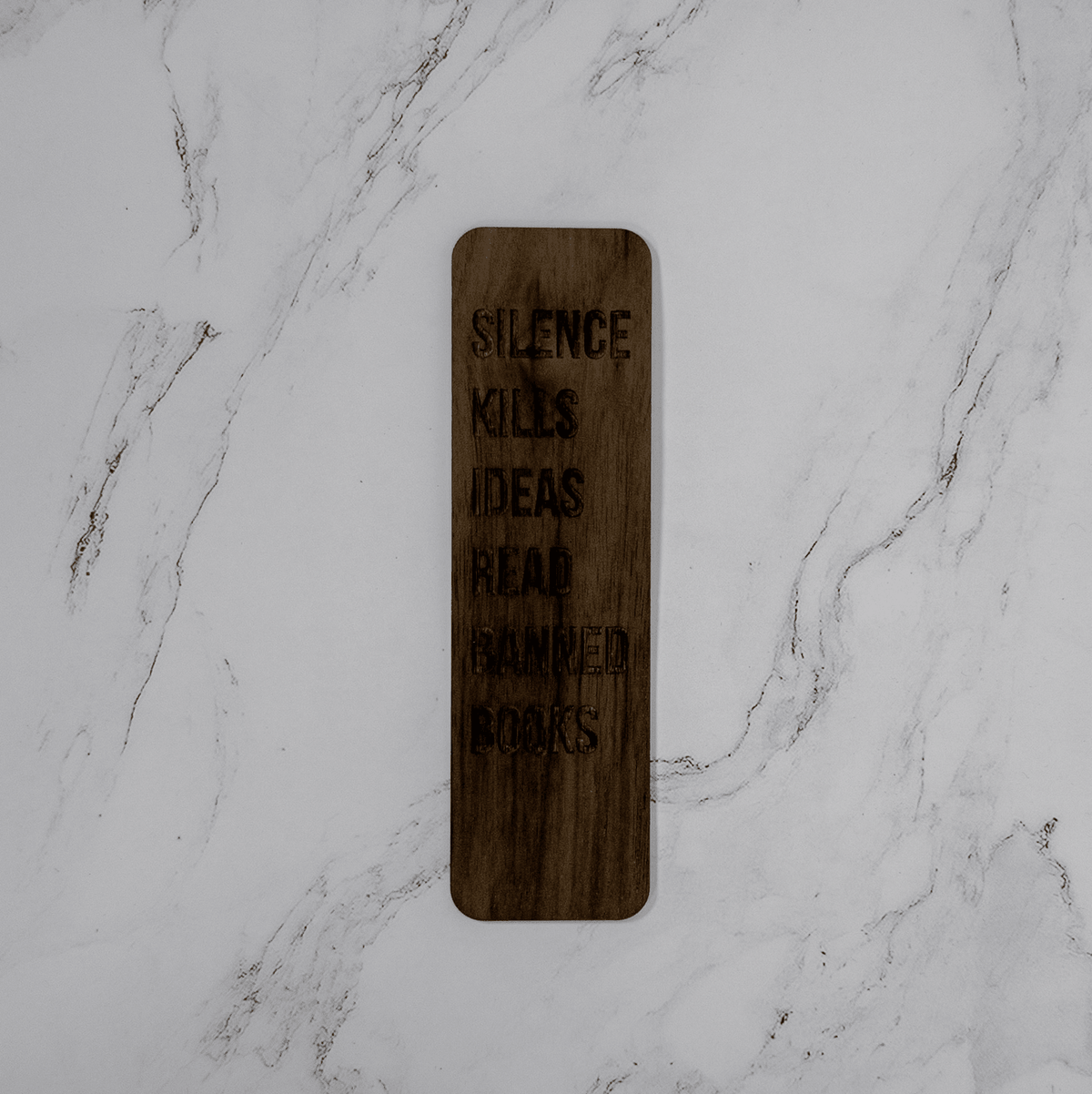 Wooden Bookmark | Silence Kills - Bold - PRW Made - Bookmarks