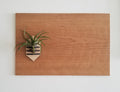 Wooden magnetic board in Cherry, warm-toned minimal frame handmade in Ohio