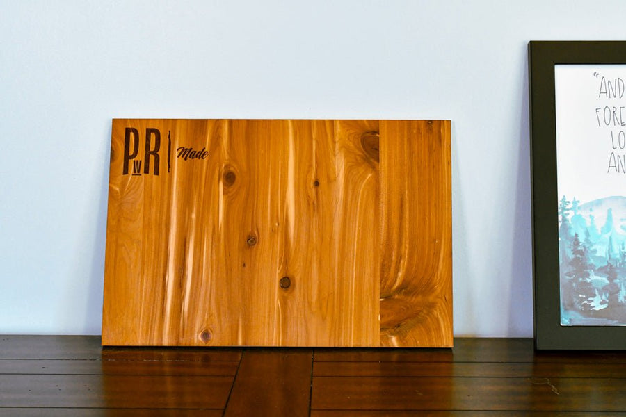 Wooden magnetic board in Maple, light-toned minimal frame for modern decor